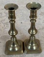 Auktion 370<br>Paar Messing Leuchter, H-20 cm