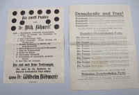 Auktion 370<br>2xalte politische Flugbl&auml;tter, &auml;lter