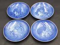 Auktion 370<br>4x Bing&amp;Gr&ouml;ndahl Muttertagsteller, D-15 cm