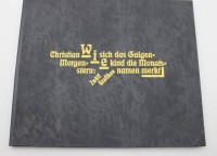 Auktion 370<br>Christian Morgenstern, Wie sich das Galgenkind die Monatsnamen merkt, Zw&ouml;lf Grafiken.