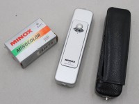 Auktion 370<br>Minox LX Kleinstbildkamera, in Etui, anbei Film, Funktion nicht gepr&uuml;ft