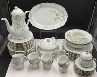 Auktion 370<br>Kaffee-Speiseservice f&uuml;r 8 Personen "Schirnding" Bavaria, 47 Teile