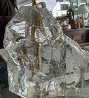 Auktion 370<br>kl. Designervase, Kristall, H-13 cm