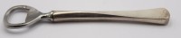 Auktion 370<br>Flaschen&ouml;ffner, Silbergriff, D&auml;nemark 1955, L-14cm