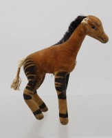 Auktion 370 / Los 12063 <br>Steiff Okapi, &auml;lter, ohne Ident., Ohren beschnitten, ca. H-16cm