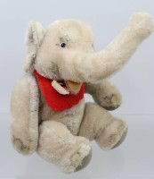 Auktion 370<br>Steiff Jumbo Baby, Knopf &amp; Fahne diese verwaschen, ca. H-21cm