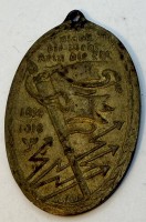 Auktion 370 / Los 7061 <br>Kyffh&auml;user Bund Treuabzeichen, Messing, um 1914, H-5 cm