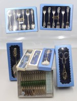 Auktion 370<br>Konvolut div. Kaffeebesteckteile, Antiko 100, Hildesheimer Rose