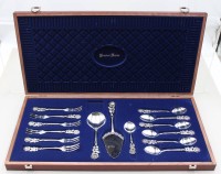 Auktion 370<br>Kaffeebesteck f&uuml;r 6 Personen, Antiko 100, in orig. Kasten