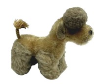 Auktion 370<br>vintage Steiff Pudel, ohne ID's, H-10 cm