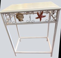 Auktion 370<br>kl. Metall-Blumenhocker oder &auml;hnliches? H-46 cm, 37x22 cm