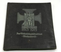 Auktion 370<br>"Das V&ouml;lkerschlachtdenkmal-eine Weiheschrift" 1813-1913, bearbeitet vom Deutschen Patriotenbund, Einband angeschmuddelt, ansonsten gut