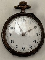 Auktion 370<br>mechan. Damen Taschenuhr  in Silbergeh&auml;use-800-, Werk steht, D-3 cm