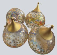 Auktion 370<br>4x Jahreskugeln von Rosenthal, 1990-Nepal,19912-Persien, 1993-China, 1x ohne Jahreszahl?