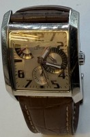 Auktion 371 / Los 2005 <br>Quartz Chronograph "Lotus", braunes Lederband, Werk nicht gepr&uuml;ft