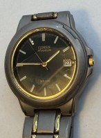Auktion 371 / Los 2006 <br>Quartz Armbanduhr "Citizen" Titanium, , Werk nicht gepr&uuml;ft