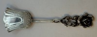 Auktion 371 / Los 11002 <br>Silber-800- Zuckerschaufel, L-12 cm, 13 gr., Rosenmuster