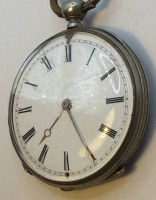 Auktion 371<br>mechan. HTU, Schl&uuml;sselwerk l&auml;uft, gute Erhaltung, orig. Glas, D-4,6 cm