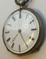 Auktion 371 / Los 2018 <br>mechan. HTU, Schl&uuml;sselwerk l&auml;uft, gute Erhaltung, orig. Glas, D-4,6 cm
