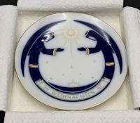 Auktion 371<br>Weihnachtsteller KPM Berlin  1987 , neu in OVP, D-19,5 cm, limitierte Auflage