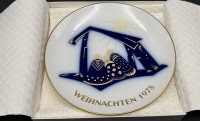 Auktion 371<br>Weihnachtsteller KPM Berlin  1978 , neu in OVP, D-19,5 cm, limitierte Auflage