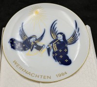 Auktion 371<br>Weihnachtsteller KPM Berlin  1984 , in OVP, D-19,5 cm, limitierte Auflage