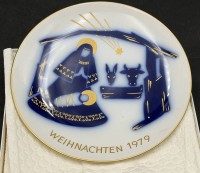 Auktion 371<br>Weihnachtsteller KPM Berlin  1979 , in OVP, D-19,5 cm, limitierte Auflage