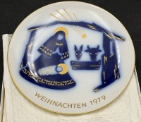 Auktion 371<br>Weihnachtsteller KPM Berlin  1979 , in OVP, D-19,5 cm, limitierte Auflage