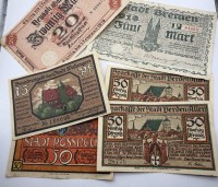 Auktion 371<br>div Geldscheine, Deutsches Reich und Weimarer Republik, Notgeld