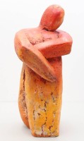 Auktion 371 / Los 15032 <br>Anne-Gret Winkler (1944 - 2018), moderne Skulptur, Hockende, datiert 2001, ca. H-40cm