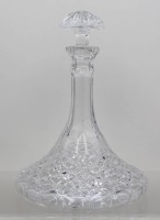 Auktion 371<br>sogen. Kapit&auml;nskaraffe, Pressglas, ca. H-26,5cm