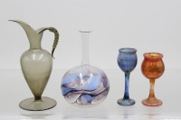 Auktion 371 / Los 10029 <br>4tlg. Konvolut Kunstglas, ca. H-10,5 bis 6cm