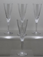 Auktion 371<br>4x Sektgl&auml;ser, Serie "Nierstein" von Nachtmann, je H-22cm