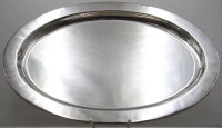 Auktion 371<br>grosse plated Servierplatte, 50x35 cm