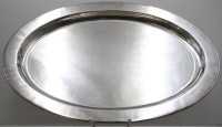 Auktion 373 / Los 11047 <br>grosse plated Servierplatte, 50x35 cm