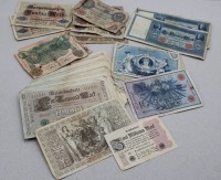 Auktion 371 / Los 6009 <br>gr. Lot Geldscheine, Deutsches Reich und Weimarer Republik, wohl 50 Teile