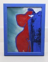 Auktion 371 / Los 4009 <br>Anne-Gret Winkler (1944 - 2018) , DUO 3, Acryl/Leinwand, gerahmt, RG ca. 44 x 35cm