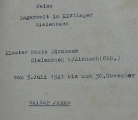 Auktion 371<br>Kladde "Lagerzeit in Sielenbach" wohl HJ und gr. gut gef&uuml;lltes Fotoalbum, beide von einem Walter Janke, ab ca. 1930 bis 1950