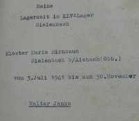 Auktion 371 / Los 7009 <br>Kladde "Lagerzeit in Sielenbach" wohl HJ und gr. gut gef&uuml;lltes Fotoalbum, beide von einem Walter Janke, ab ca. 1930 bis 1950