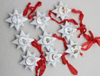 Auktion 371<br>9x div. Weihnachtssterne "Hutschenreuther"