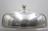 Auktion 371<br>gr. Servierhaube, England, &auml;lter, versilbert, div. Druckstellen, ca. 44 x 29cm H-ca. 22cm