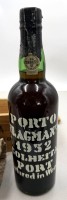 Auktion 371<br>Flasche Porto Flagman's, 1952, in orig. Holzkiste, guter Zustand