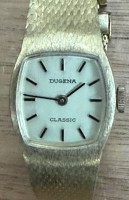 Auktion 371 / Los 2034 <br>mechan. DAU "Dugena" Classic, Double, Werk l&auml;uft, guter Zustand