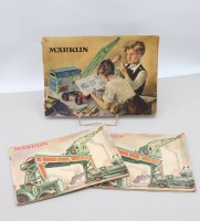 Auktion 371 / Los 3004 <br>3x M&auml;rklin-Bauanleitungen, &auml;lter, teilw. Gebrauchsspuren