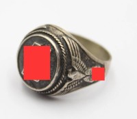 Auktion 371<br>Replik eines Ringes aus der Zeit des 3. Reiches, 800er Silber, 11,9gr., RG 68