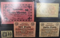 Auktion 371 / Los 6022 <br>5x div. Notgeldscheine, Osterode , Graudenz und Allenstein