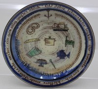 Auktion 371 / Los 9043 <br>Ehrenteller zum 60. Geburtstag, B&uuml;cking B&ouml;rnsen, ca. D-27cm