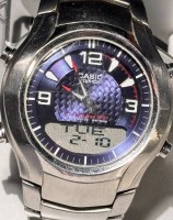 Auktion 371<br>Quartz HAU "Casio" Edifice, 10 Year Battery, Illuminator WR 100, orig. Band, Werk l&auml;uft, guter Zustand