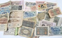 Auktion 371<br>Konvolut div. Banknoten, Deutsches Reich