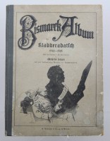 Auktion 371 / Los 3012 <br>Bismarck-Album des Kladderadatsch 1849-1898, 300 Illustrationen von Wilhelm Scholz, Altersspuren